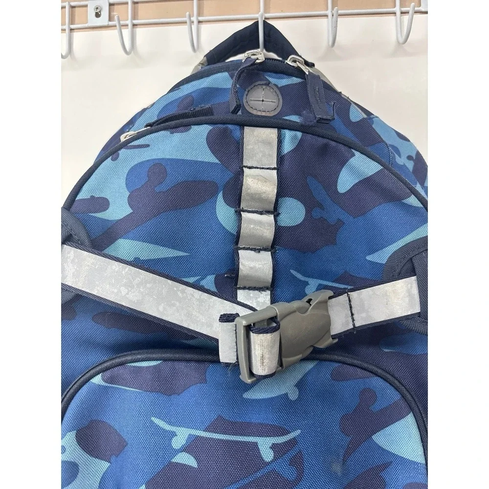 Pottery barn kids, blue camo backpack (16 inch)
